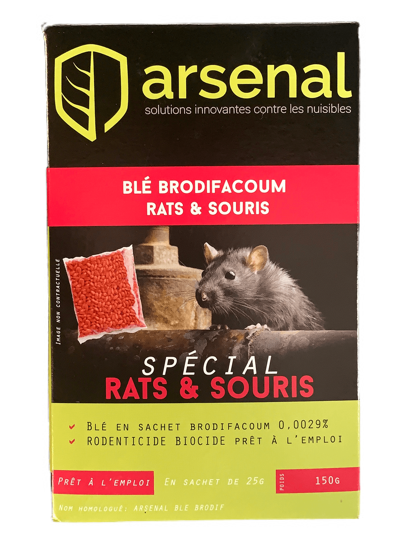 ARSENAL – BLE – BRODIFACOUM – BOITE DE 150g